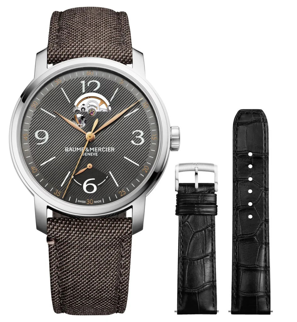 BAUME & MERCIER Mod. CLASSIMA SPECIAL EDITION - Open Balance + Extra strap - MOA10718