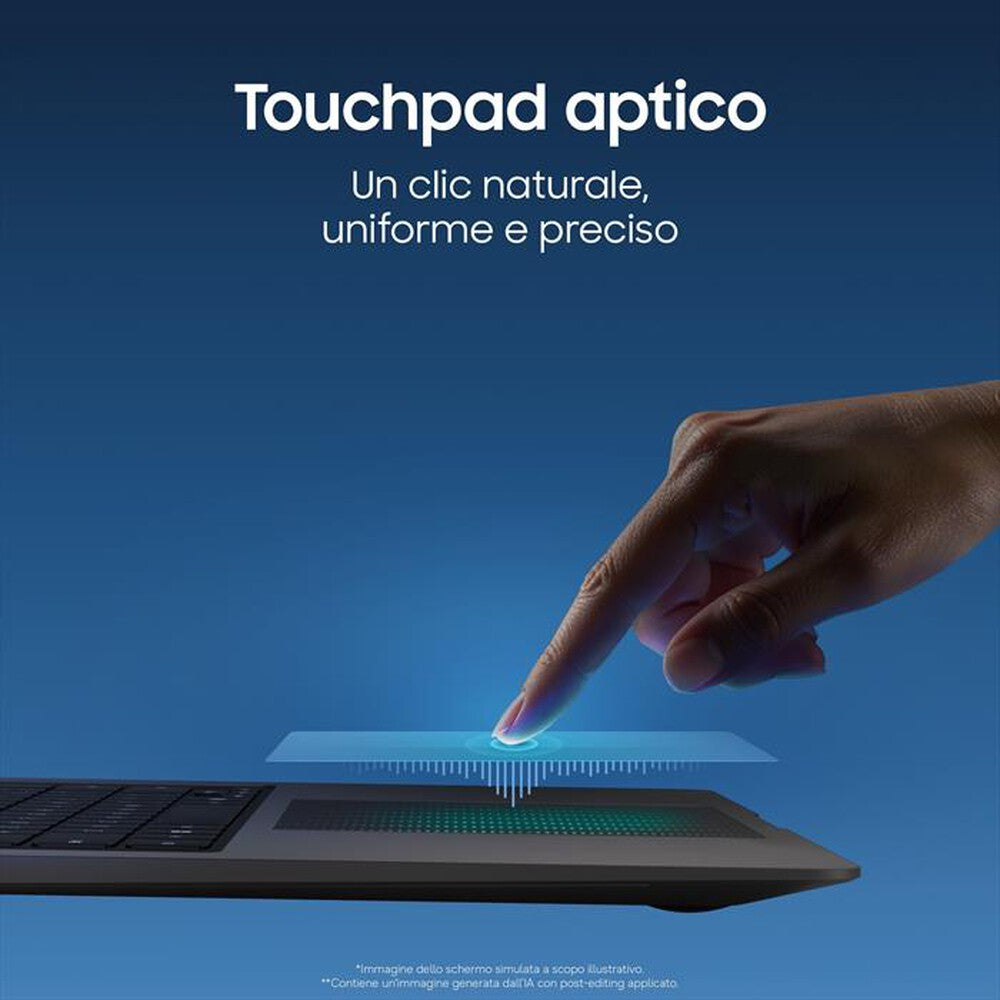 SAMSUNG GALAXY BOOK6 PRO Copilot+ PC 14" WQXGA+ AMOLED TOUCH SCREEN INTEL CORE ULTRA 7 356H RAM 32GB-SSD 1TB NVMe-INTEL GRAPHICS-WI-FI 7-WIN 11 PROF GRIGIO
