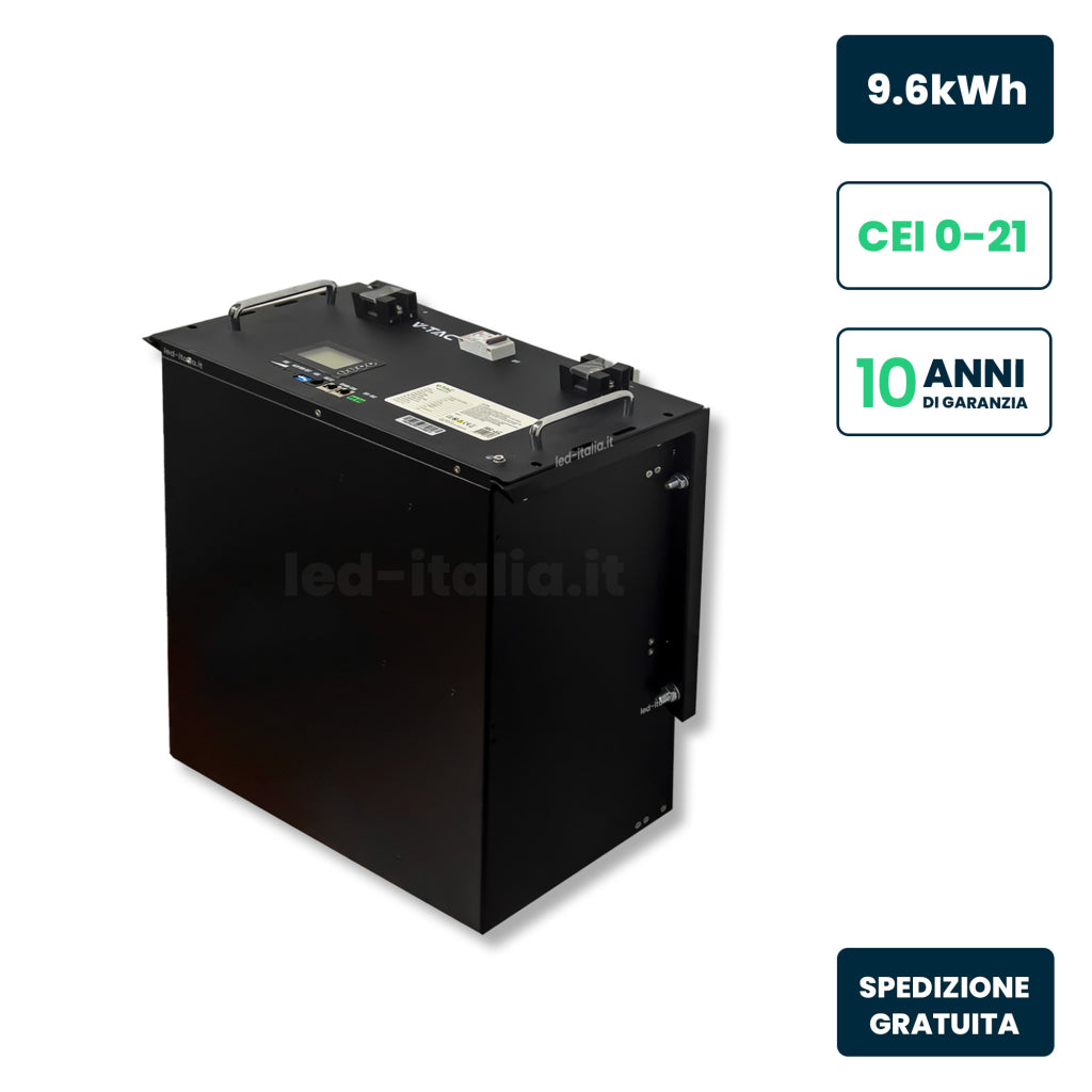 Kit Fotovoltaico Monofase Deye 6kW+10kWh LFP con 14 Pannelli 440W (6.16kW) e Quadro AC/DC